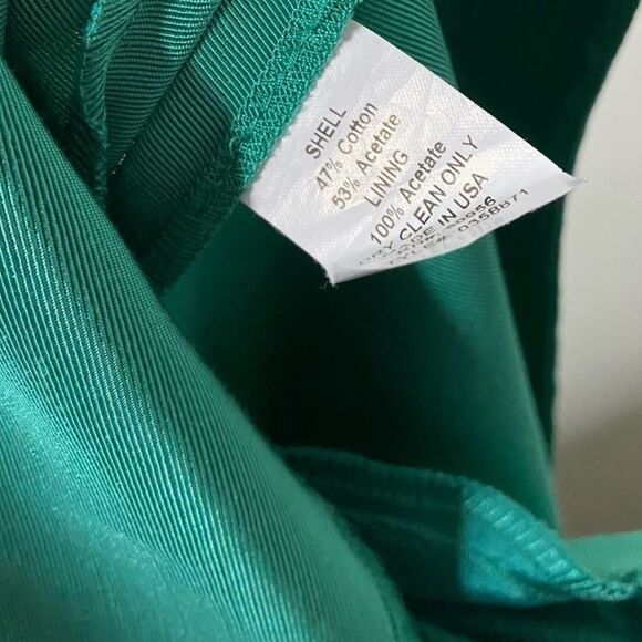 Shoshanna Green Taffeta Strapless Cocktail Dress - Picture 9 of 9